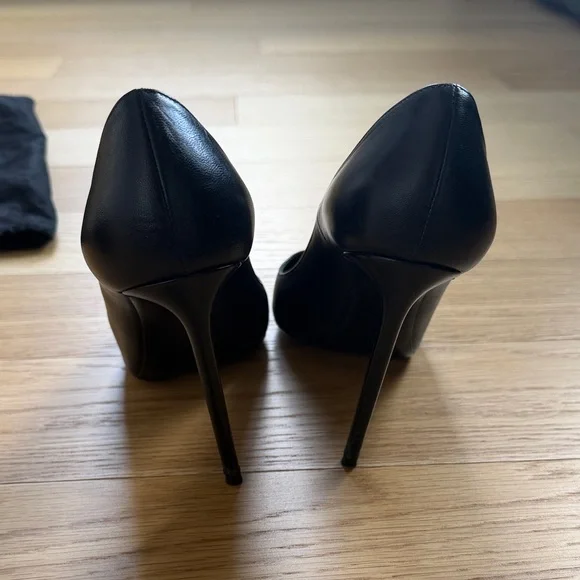 Saint Laurent Zoe Black Heels 6/36 - Picture 3 of 7